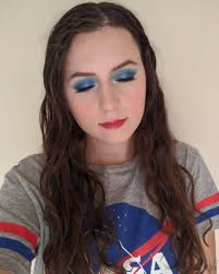 blue makeup look colourpop blue moon