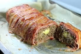 keto meatloaf bacon wrapped and