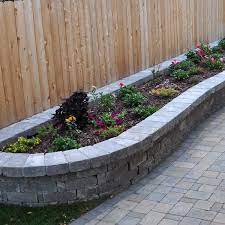 Raised Bed With Retaining Wall Blocks