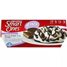 Have you ever tried smart ones, the weight watchers brand? Smart Ones Peanut Butter Cup Sundae Frozen Dessert 4 Ct 8 16 Oz Package Ice Cream Cakes Pies Market Basket