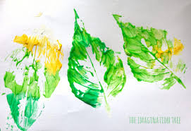 leaf printing art the imagination tree