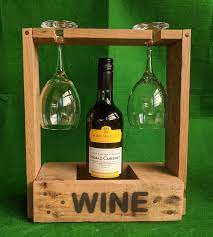 Wine And Wine Glass Display Stand
