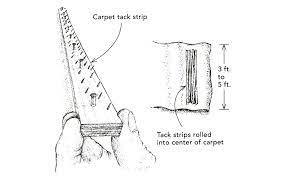 carry carpet tack strips safely fine