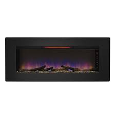 Wall Mounted Electric Fireplace Black