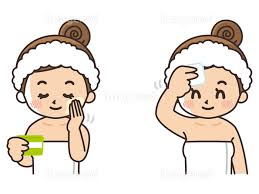 肌にクリームを塗る女性 美容 ビューティー スキンケア】の画像素材(31657024) | イラスト素材ならイメージナビ さん