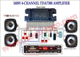 4 channel tda7388 lifier circuit