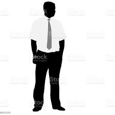 Silhouette Geschäftsmann Mann Im Anzug Mit Krawatte Auf Weißem Hintergrund  Stock Vektor Art und mehr Bilder von Anzug - iStock