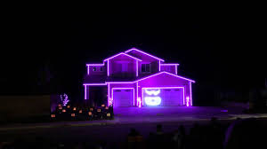 Halloween Light Show House In Riverside Ca California