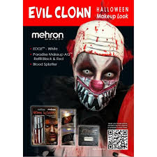 mehron evil clown kit halloween