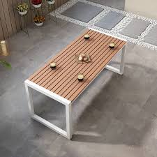 Rectangle White Frame Outdoor Dining