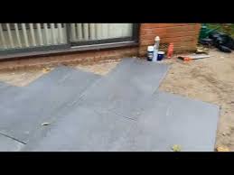 how to lay a porcelain patio you