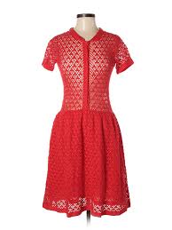 Details About Manoush Women Red Casual Dress M