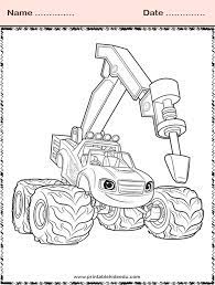Power rangers coloring pages online. Free Blaze And The Monster Machines Coloring Pictures Printablekidsedu Com