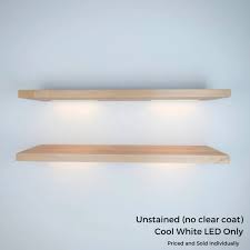 Solid Wood Floating Shelf With Led
