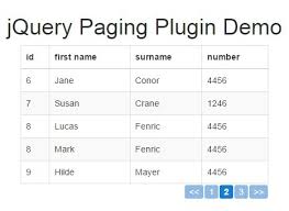 html table pagination plugin