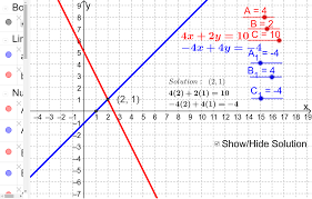 solving systems of equations by