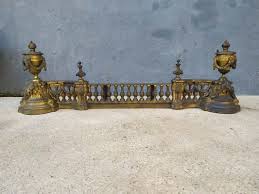 Gilt Bronze Fireplace Andiron