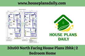 30x60 north facing house plans 2bhk 2