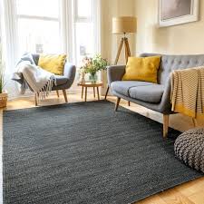 Charcoal Grey Natural Jute Rug