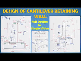 Cantilever Retaining Wall Full Design