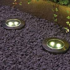 in ground lights solar powered led