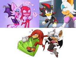 I'd like to know your thoughts on Knuckles/Rouge/Shadow Shipping. :  r/SonicTheHedgehog