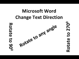 to flip text horizontally in ms word