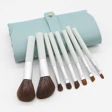 8 pack mini travel makeup brush set