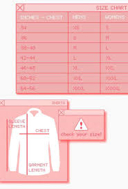 Size Guide Rokit Vintage Clothing