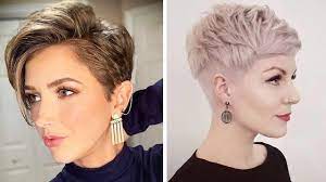 This look generally works best on oval face shapes and fine hair, but those with other face shapes and thick hair can still support a pixie as long as the look is adapted to them. 10 Best Ideas Of Pixie Cuts And Short Haircut For 2020 Professional Hairstyles Trending Haircut Youtube