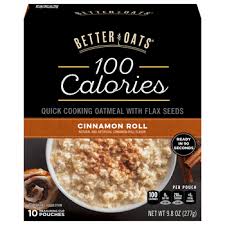 better oats 100 calories cinnamon roll