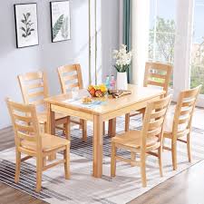 Table top height is 30. All Solid Wood Dining Table And Chair Combination Beech Wood Square Dining Table Home Dining Table Shopee Singapore
