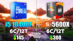 Core i5 10400F vs Ryzen 5 5600X - How Big is the Difference in 1080p &  1440p? - YouTube