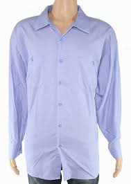 Details About Cintas Mens Blue 4xl Long Sleeve Button Front Dual Pocket Work Shirt 44 477