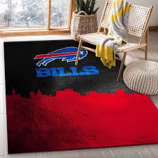 buffalo bills skyline nfl area rug for