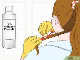 bleach your hair with hydrogen peroxide