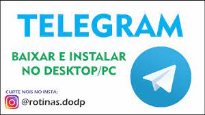 telegram desktop pc baixar e instalar