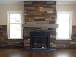 Reclaimed Wood Fireplace Surround
