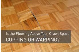 crawl space cupping or warping