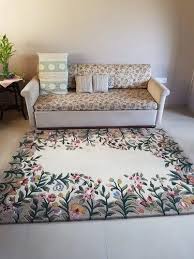 silk square hand tufted rugs size 8 x