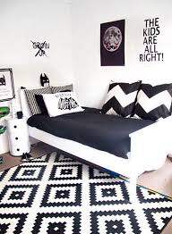 Understanding the kids' characters is the main key in decorating their rooms. The House Black White Elegant Interior Of A Big House With Useful Loft Monochrome Kids Room Monochrome Kids Bedroom Black Bedroom Furniture