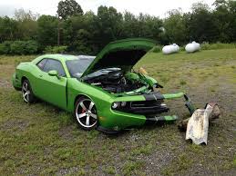 Green With Envy Dodge Challenger SRT8 392 Wrecked | Mopar Blog