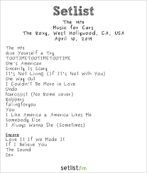 songs the 1975 performed at the roxy