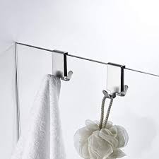 Glass Shower Door Towel Hooks
