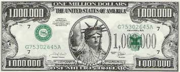 promotional one million dollar bill
