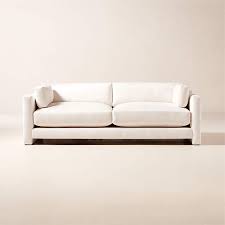 Marguerite White Performance Linen Sofa