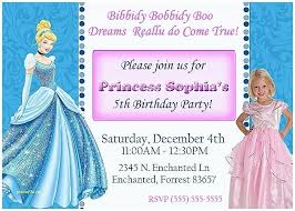 Cinderella Birthday Invitations Comlab