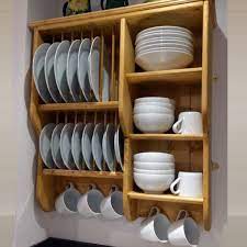 wooden plate racks wall mounted plate