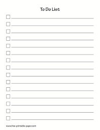 Printable To Do Checklist To Do List Template Free