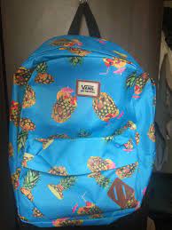 vans backpack pineapple on